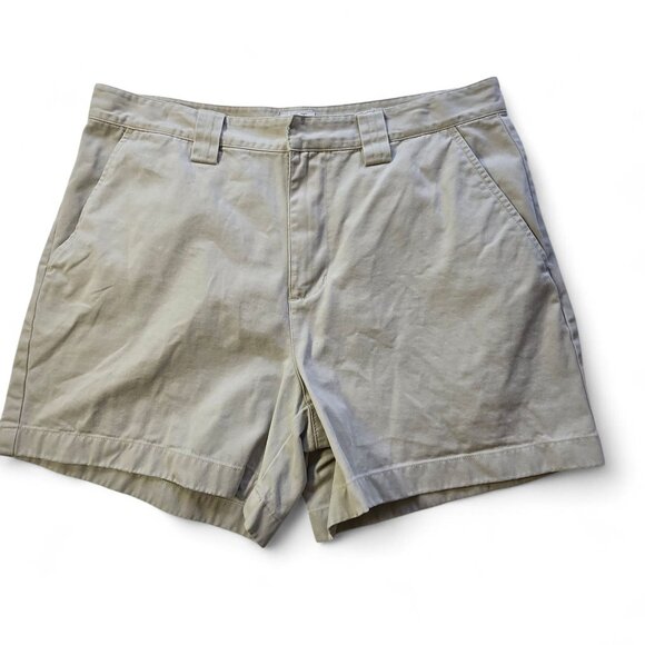 Calvin Klein Womens Khaki Tan Shorts Cotton Preppy Style Size 10 - Picture 1 of 12